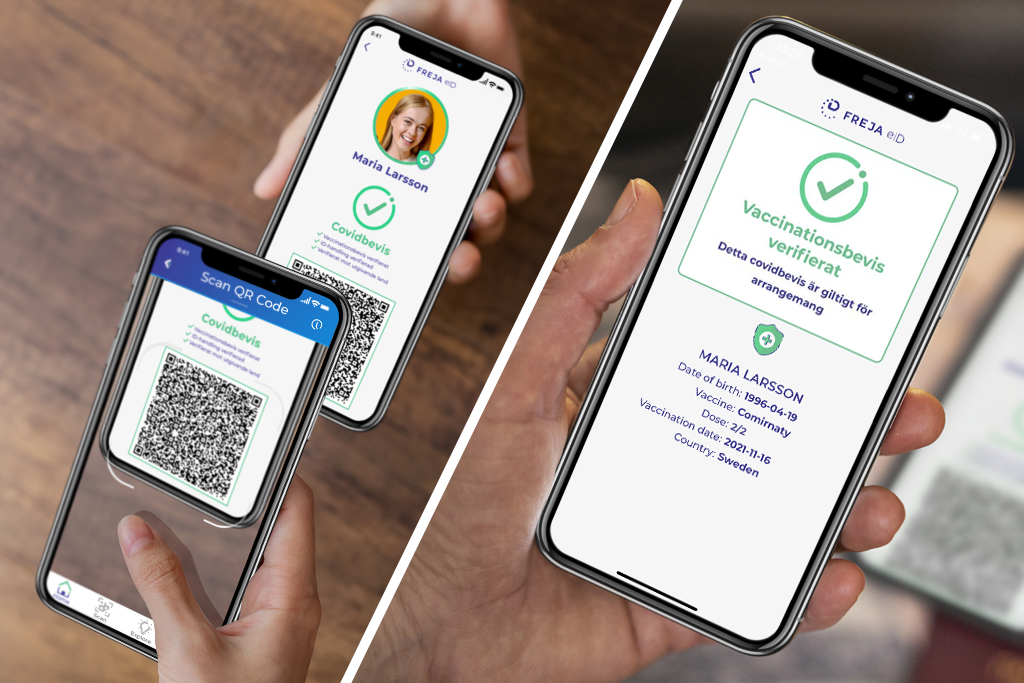 Kontrollera vaccinationsbevis med Freja eID